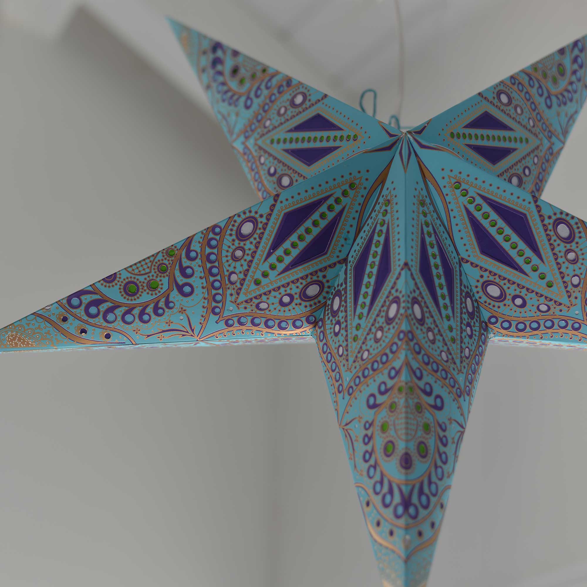 Ananda Star Paper Lamp Blue