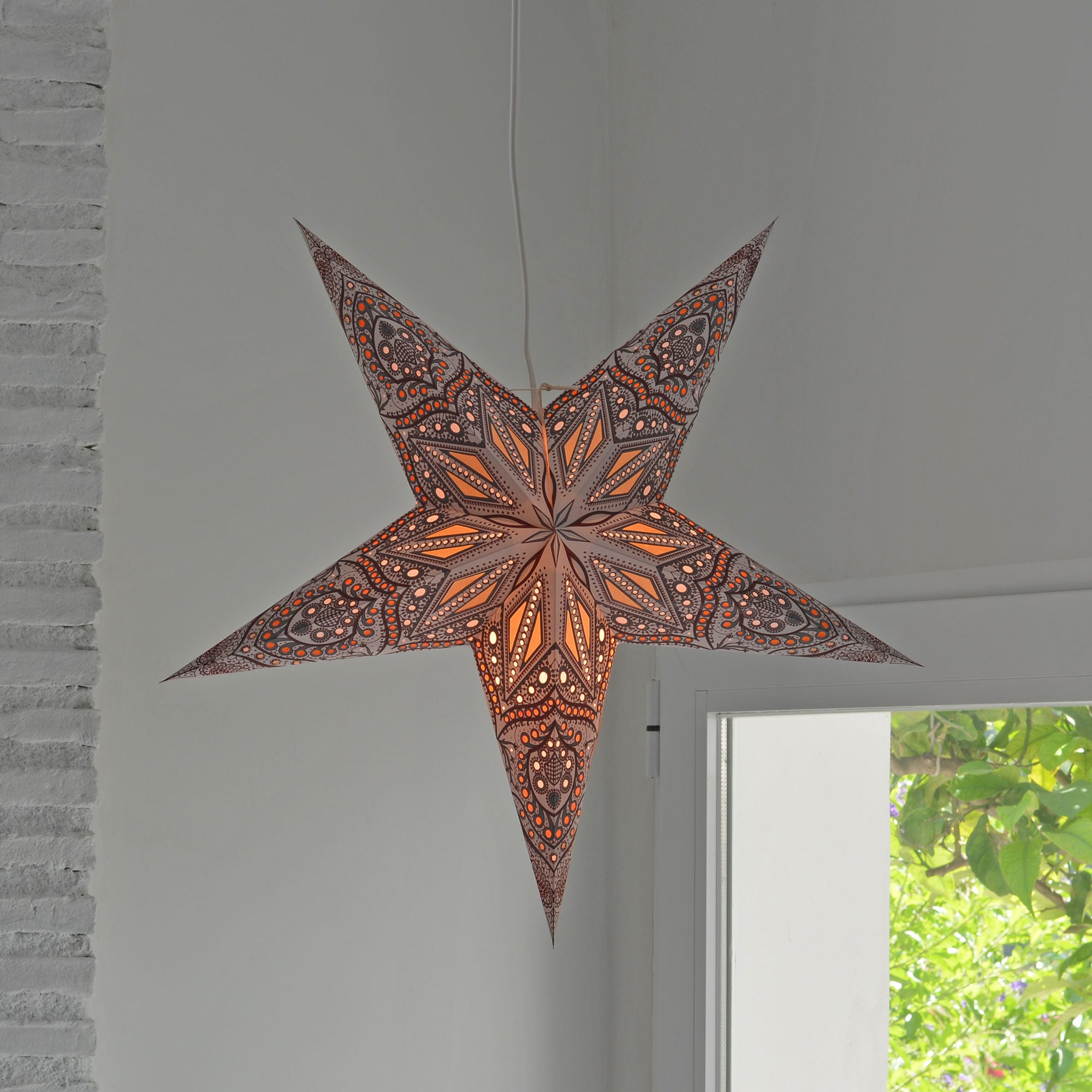 Ananda Star Paper Lamp Grey