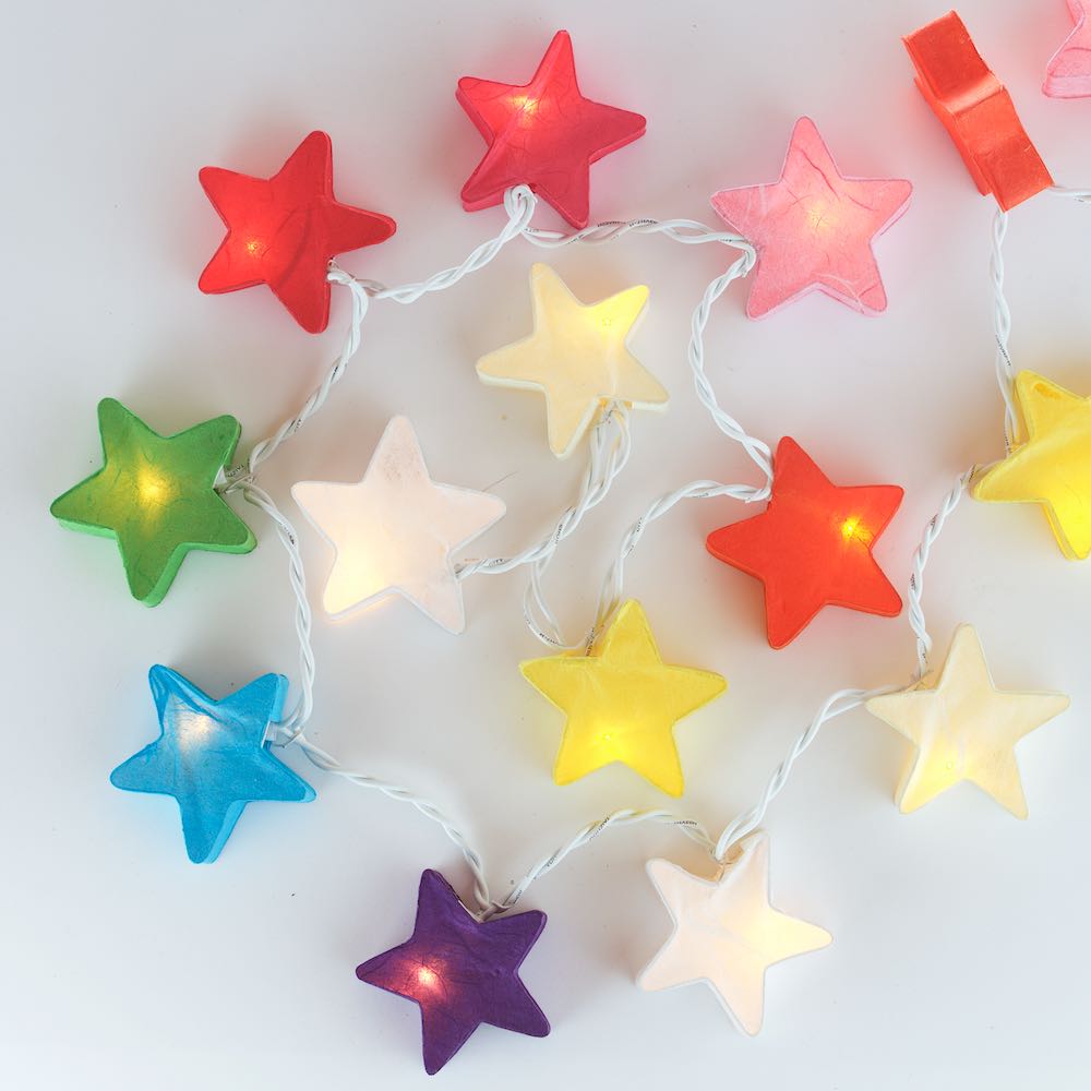 Fairy Lights Rainbow Stars