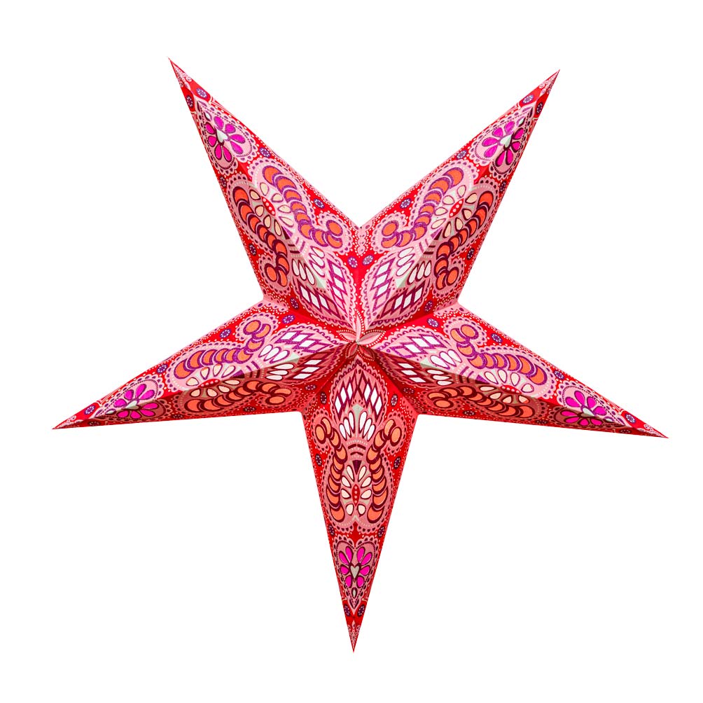 Ganesha Star Paper Lamp Pink